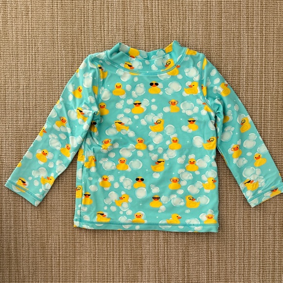 Posh Peanut Other - Posh Peanut Rubber Duckie Toddler Rashguard